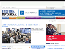 Tablet Screenshot of industriameccanica.it
